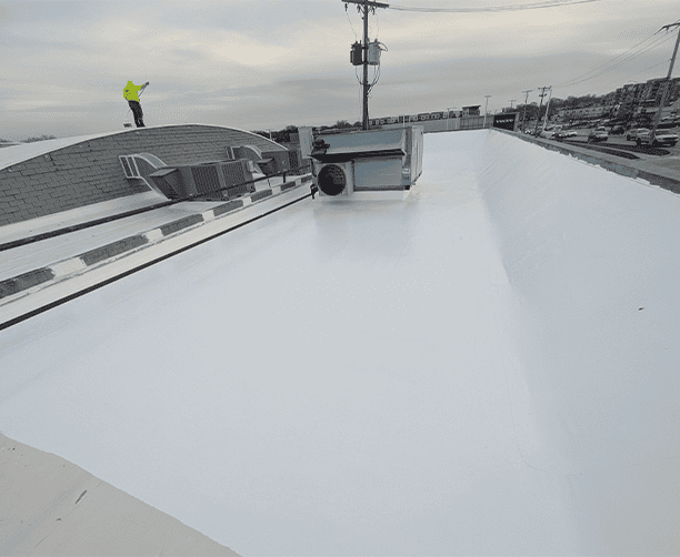 Commercial Flat Roof Restoration Project