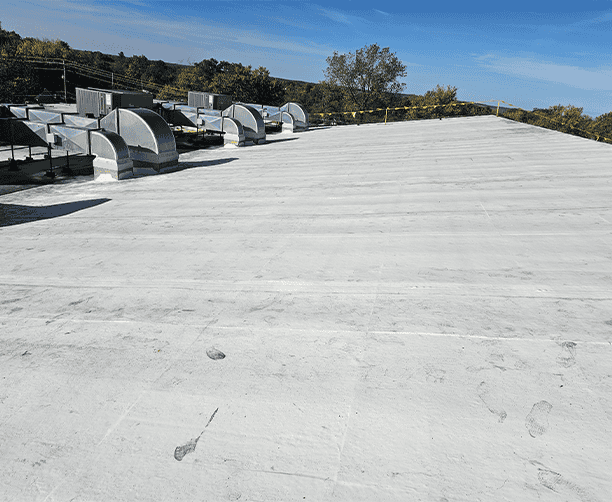 Commercial Flat Roof Restoration Finish