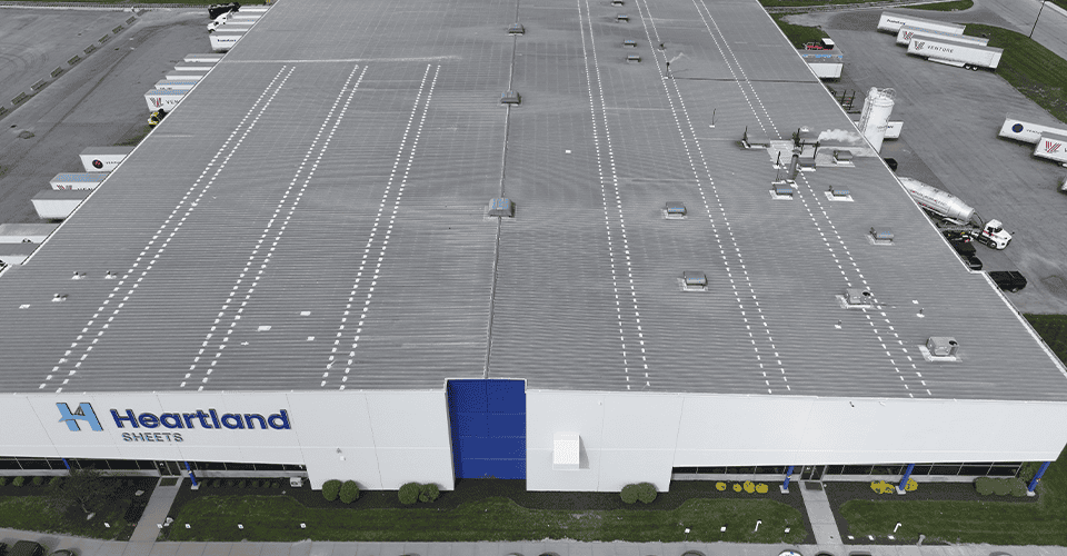 Industrial Facility Roof Replacement Heartland Sheets