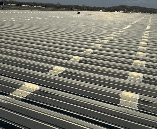 Metal Roof Seam Repair Commercial Building