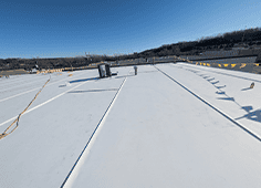 Flat Roof Installation Tpo Membrane