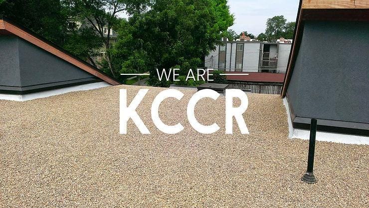 We Are KCCR text over picture of roof